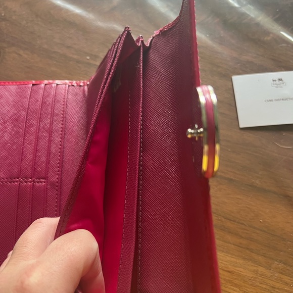 Hot Pink Coach Wallet - Picture 3 of 7